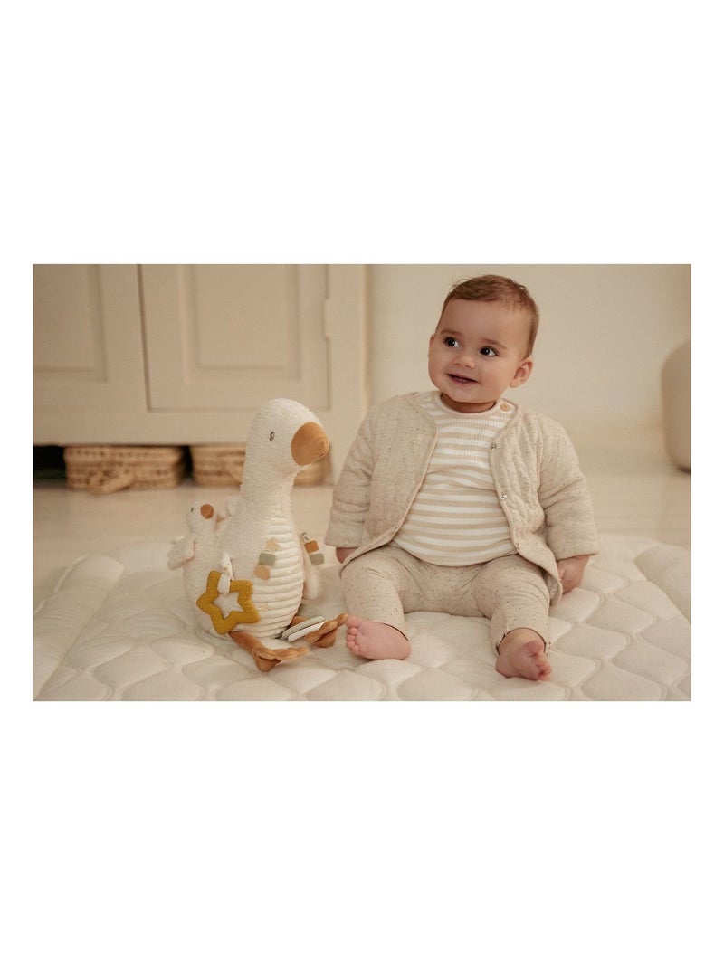 Peluche d'activités oie Newborn Beige - Kiabi