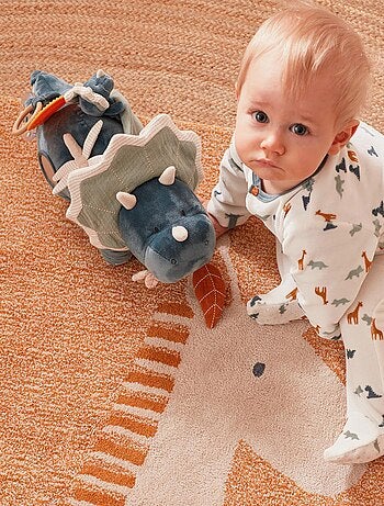 Peluche d'activités Ops en Veloudoux et mousseline de coton BIO, Noukie's