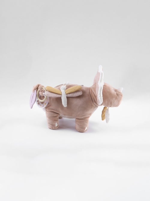 Peluche d'activités Popsie en Veloudoux® et mousseline de coton, poudré Noukie's - Kiabi