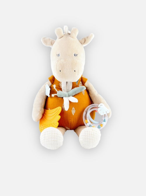 Peluche d'activités Tiga en Veloudoux et mousseline de coton BIO,  Noukie's - Kiabi