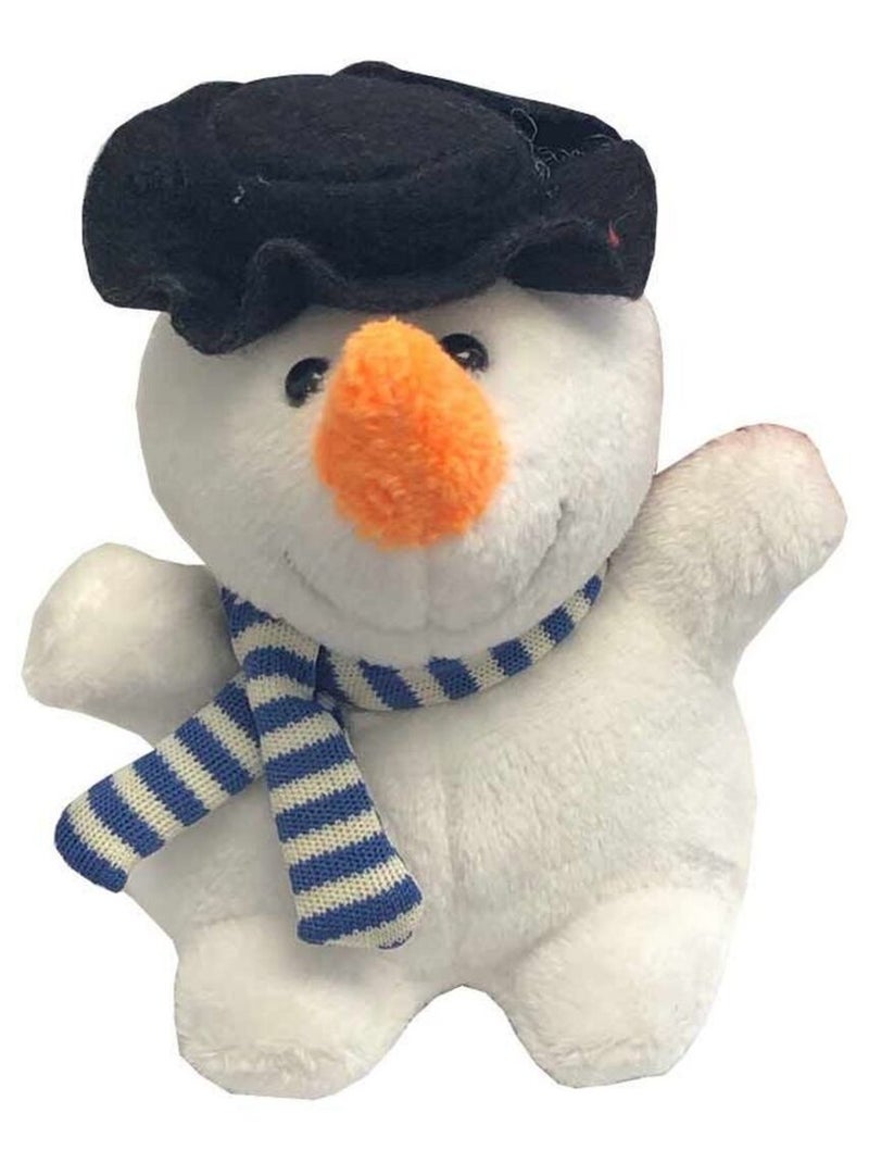 Peluche décoration de sapin bonhomme de neige Blanc - Kiabi