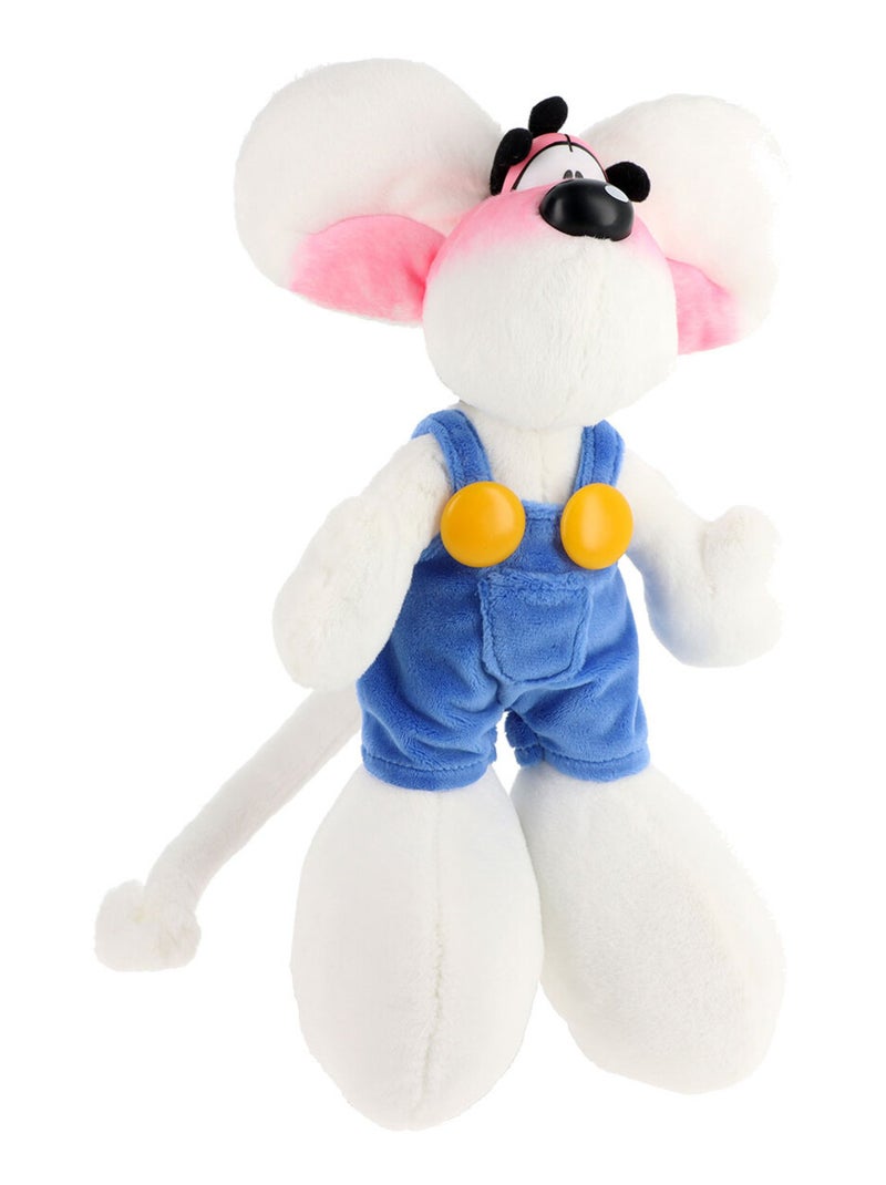 Peluche Diddl en salopette bleue 30 cm Blanc - Kiabi