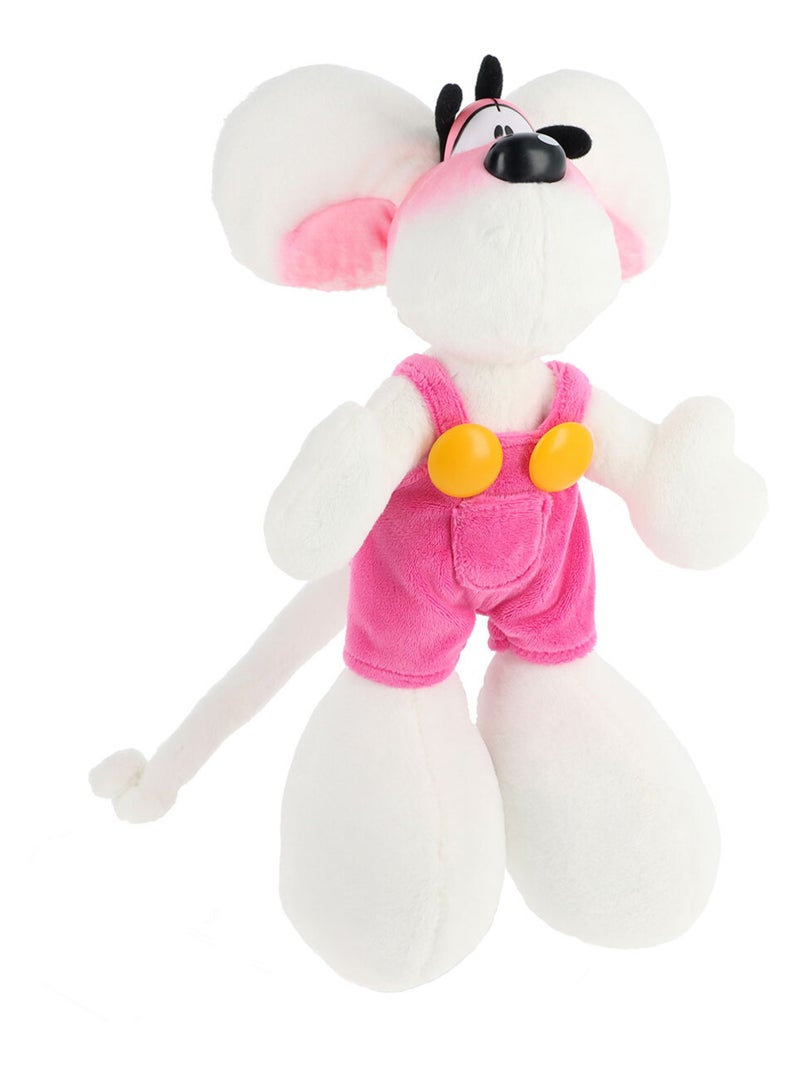 Peluche Diddl en salopette rose 30 cm Blanc - Kiabi