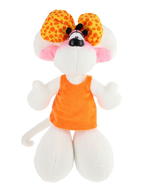 Peluche Diddlina en robe orange 30 cm - Kiabi
