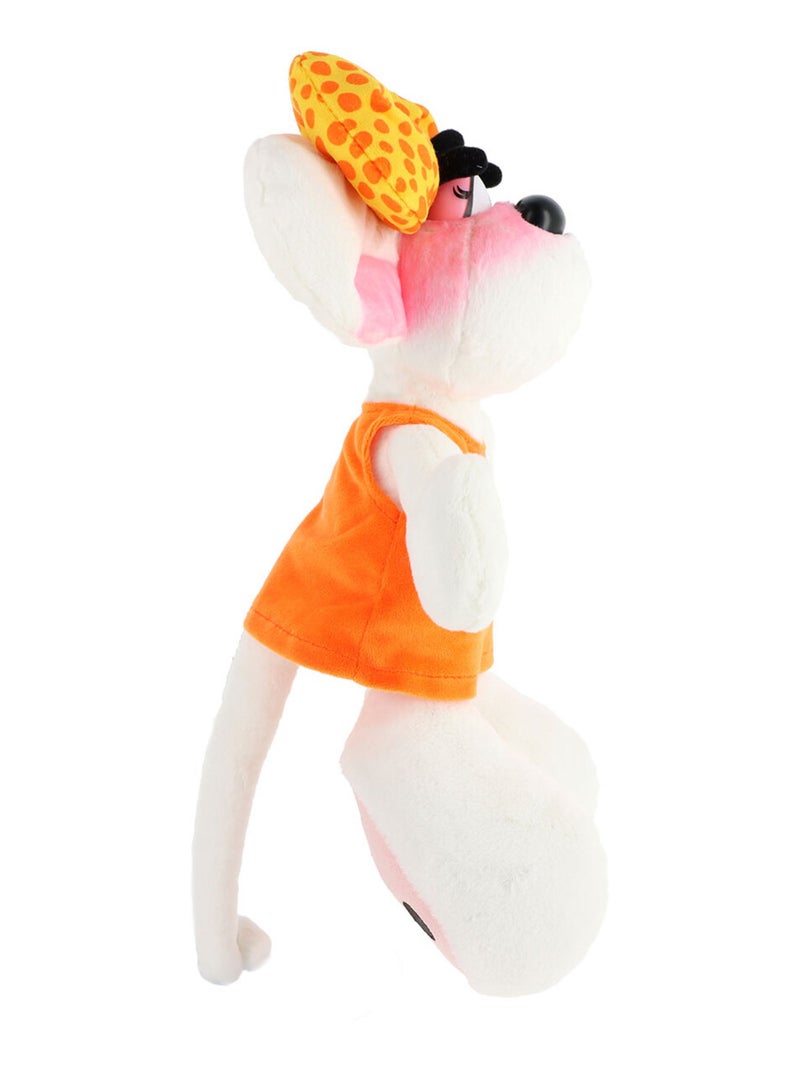 Peluche Diddlina en robe orange 30 cm Blanc - Kiabi