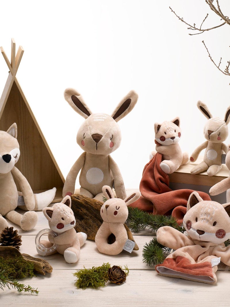 Peluche doudou Alain le lapin Beige - Kiabi
