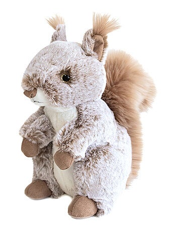 Peluche écureuil ou renard polyester collection DANS LA CAMPAGNE Ecureuil