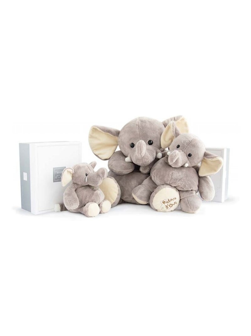 Peluche Éléphant 14 cm Gris - Kiabi