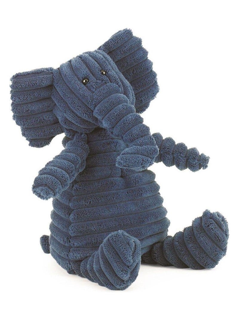 Peluche éléphant 23 cm Bleu - Kiabi