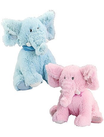 Peluche éléphant '' 38 cm détails brodés