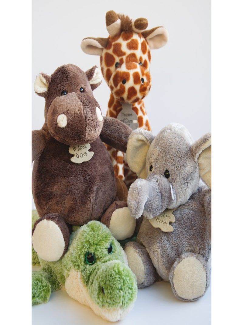 Peluche Éléphant 38 cm Marron - Kiabi