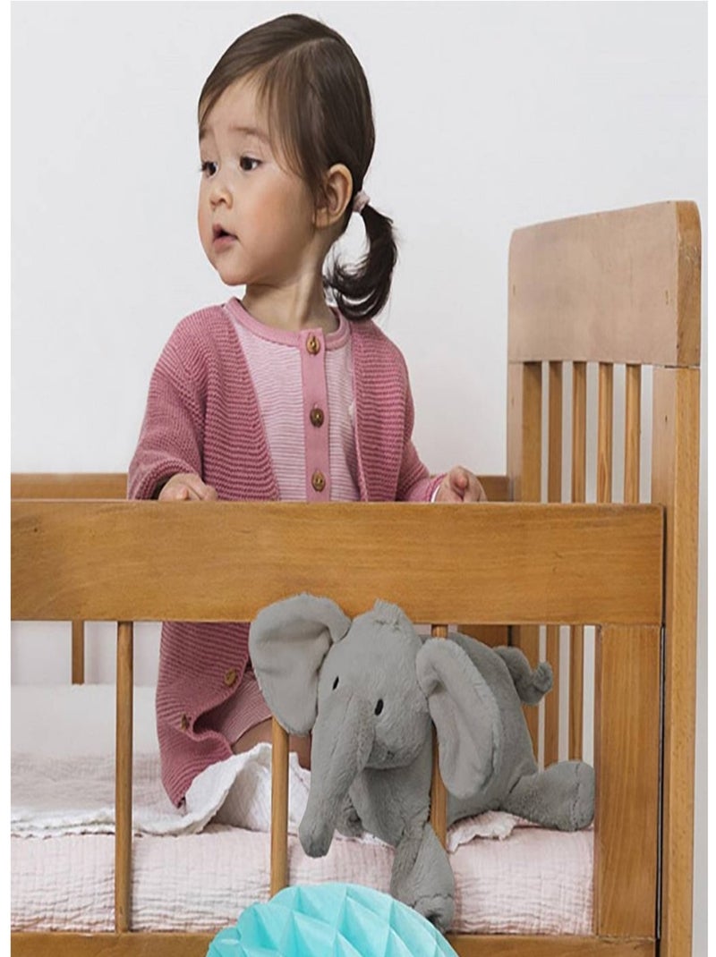 Peluche éléphant Elliot 30cm Gris - Kiabi