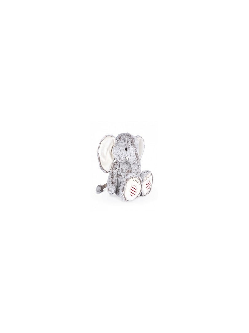 Peluche Elephant Gris Et Rouge 25cm N/A - Kiabi