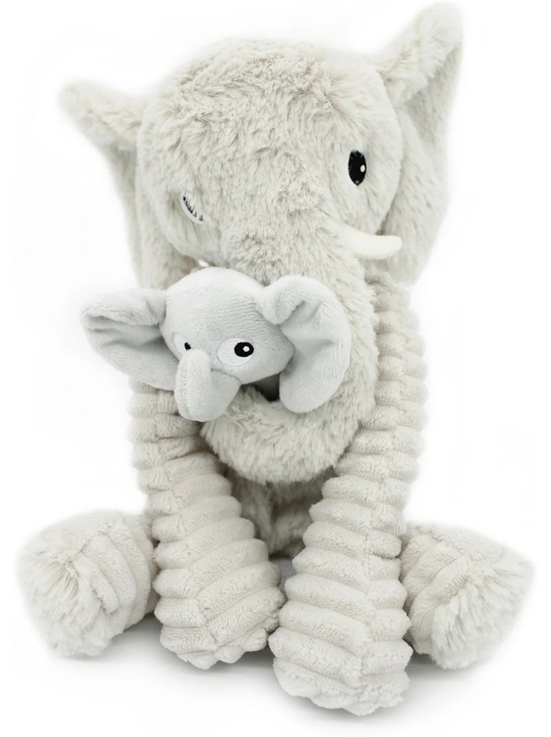 Peluche éléphant maman et son bébé gris Gris - Kiabi