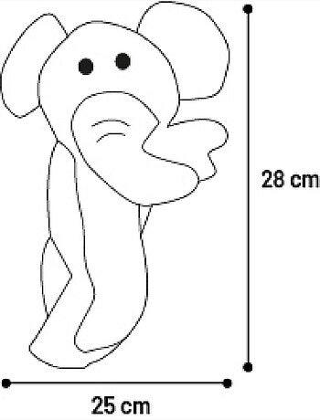 Peluche éléphant pour chien
