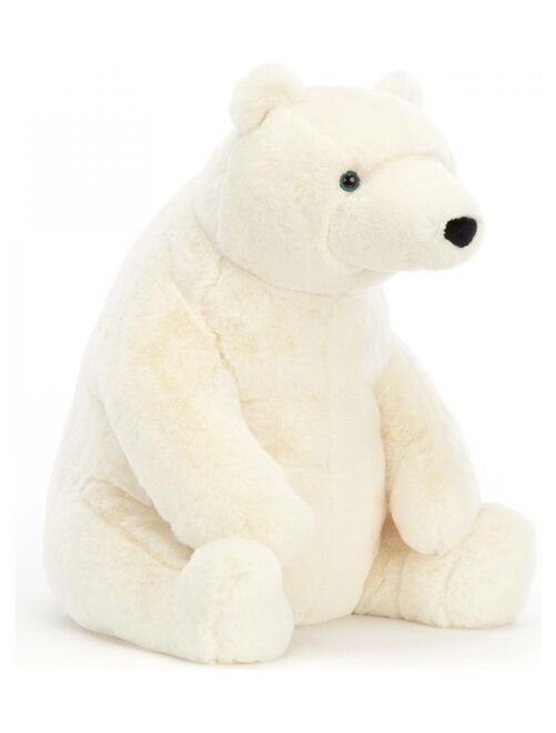 Peluche Elwin Polar Bear Large - Dimensions : L : 24 cm x  l : 24 cm x  h : 31 cm - Kiabi