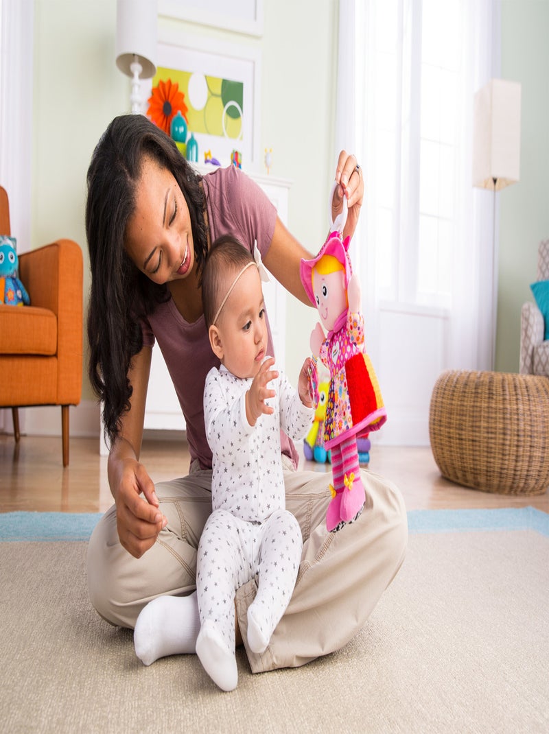 Peluche emilie mon amie à clip pour landau et poussette Multicolore - Kiabi