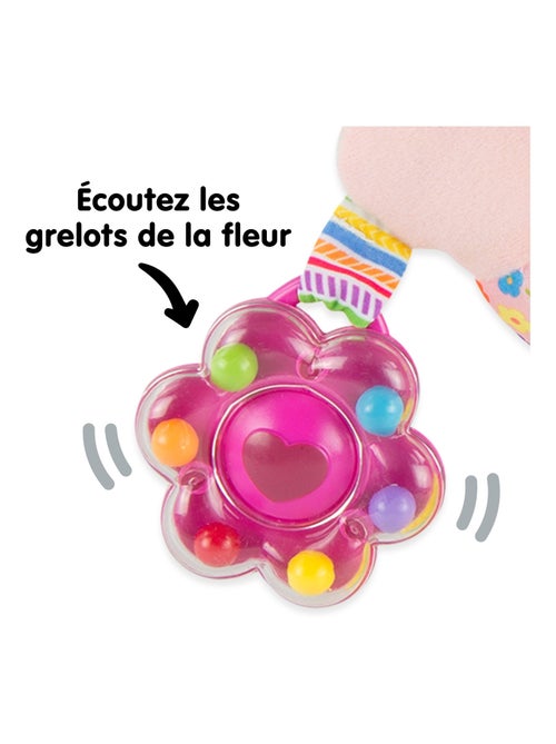 Peluche emilie mon amie à clip pour landau et poussette - Kiabi
