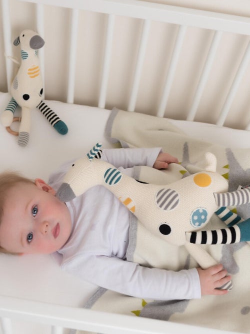 Peluche en coton maille tricot - Doudou Girafe SEVIRA KIDS - Kiabi