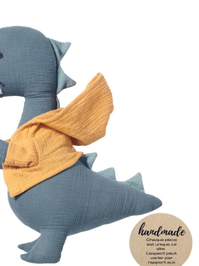 Peluche en coton mousseline dinosaure 40 cm N/A - Kiabi