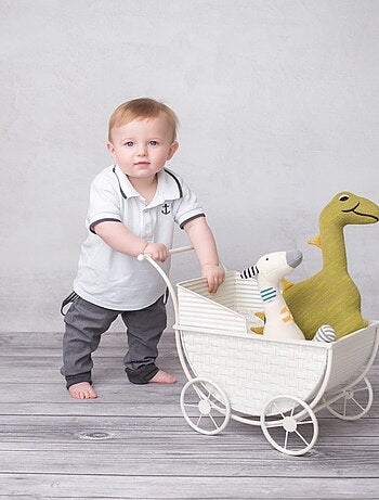 Peluche en coton tricot, Dinosaure SEVIRA KIDS