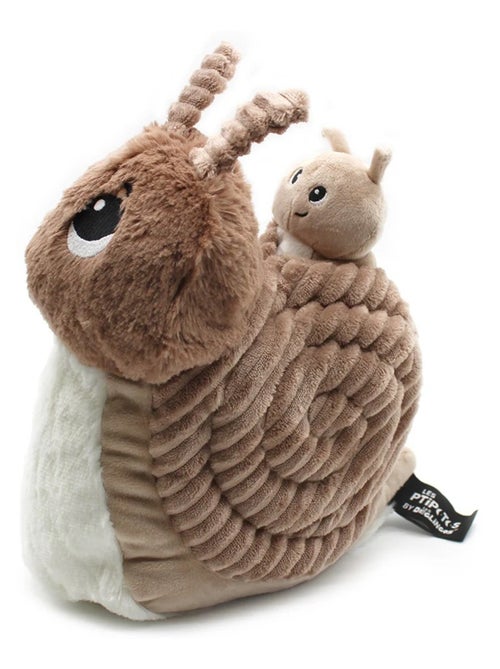 Peluche escargot maman et son bébé marron - Kiabi