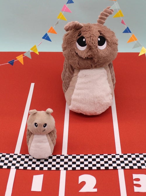 Peluche escargot maman et son bébé marron - Kiabi