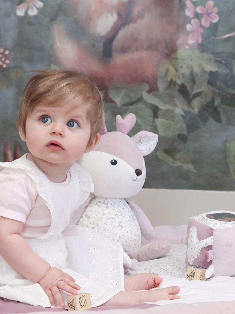 Peluche faon de 30 cm esprit enchanté Mauve lilas - Kiabi