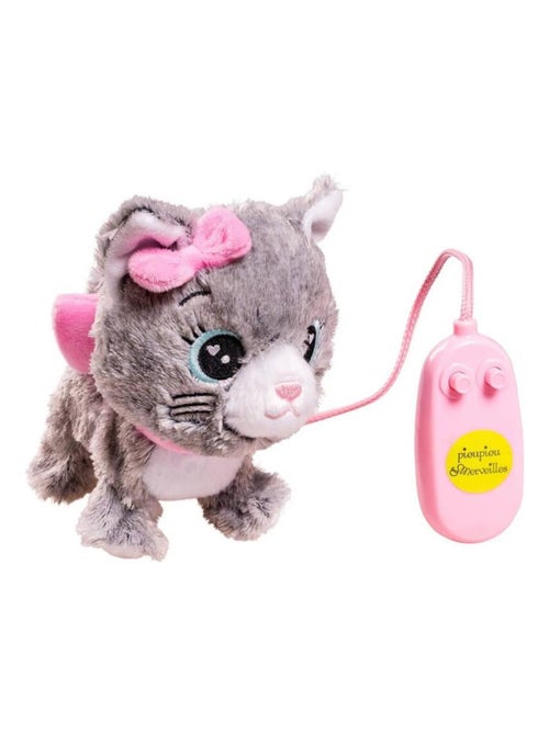 Peluche filoguidée chat -  Moustache marche avec moi - Kiabi