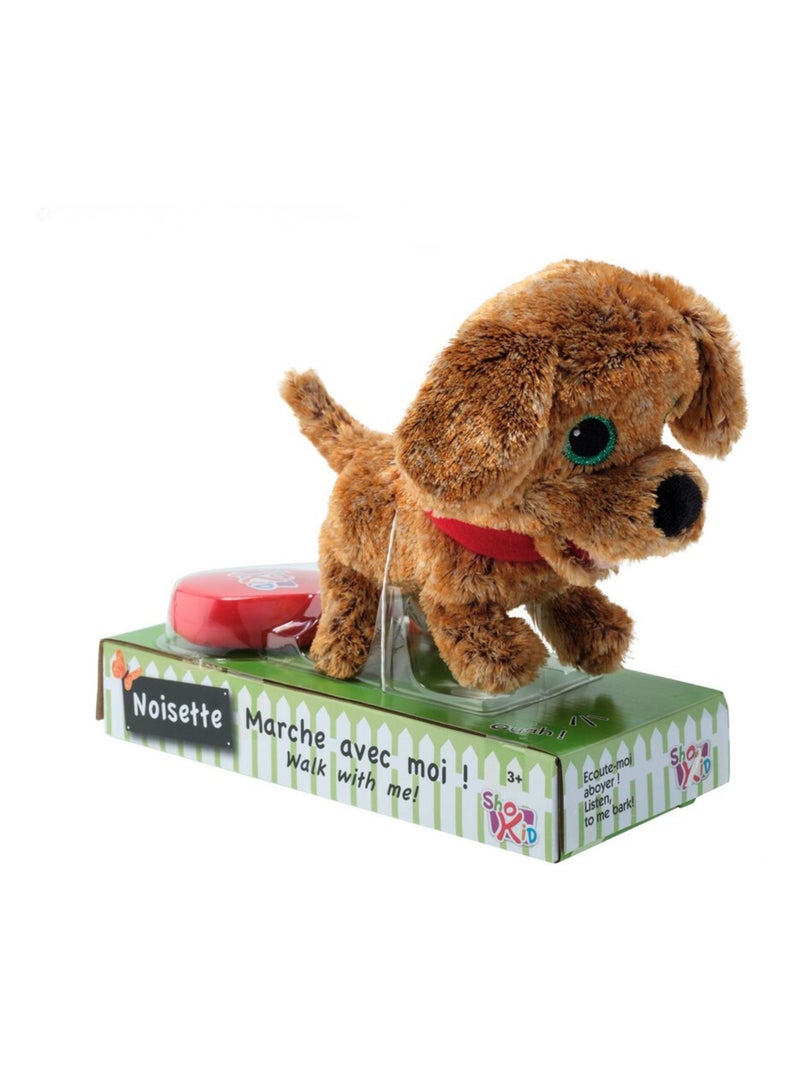 Peluche filoguidée chien Noisette marche avec moi ! Multicolore - Kiabi
