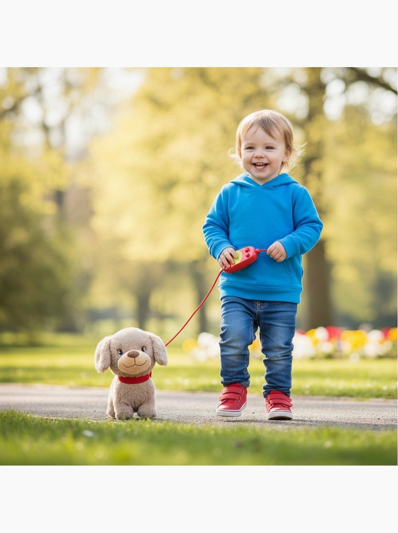 Peluche filoguidée chien Victor marche avec moi Multicolore - Kiabi