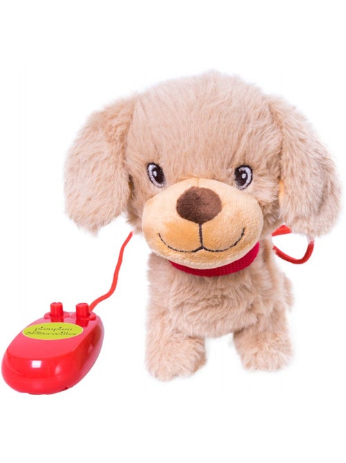 Peluche filoguidée chient Victor marche avec moi - Kiabi