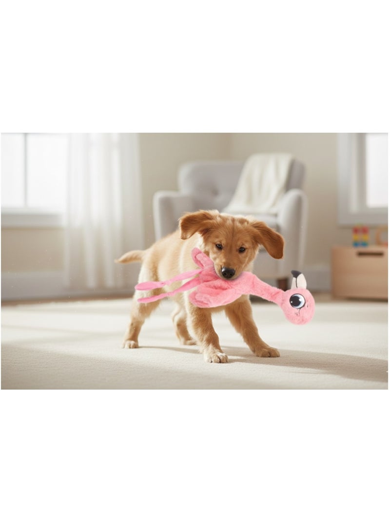 Peluche flamant rose grand yeux pour chien Rose - Kiabi
