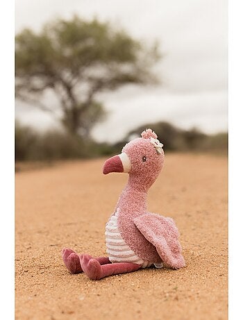 Peluche flamant rose safari friends