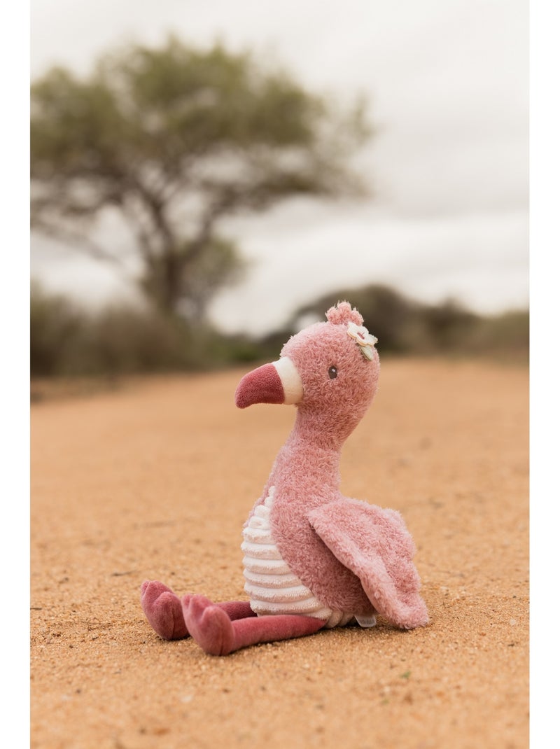 Peluche flamant rose safari friends Rose - Kiabi