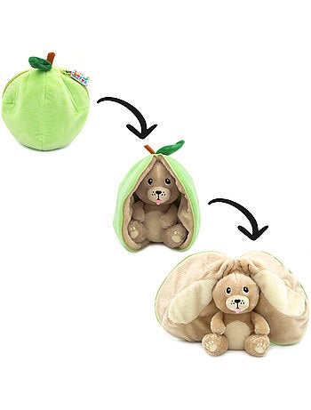 Peluche flipetz eléphant aubergine