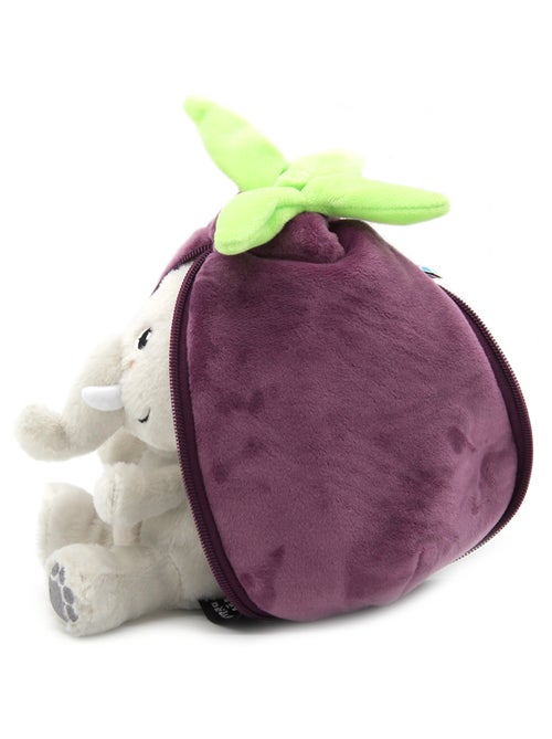 Peluche Flipetz Eléphant Aubergine - Kiabi