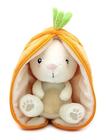 Peluche flipetz eléphant aubergine