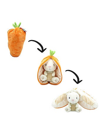 Peluche flipetz eléphant aubergine