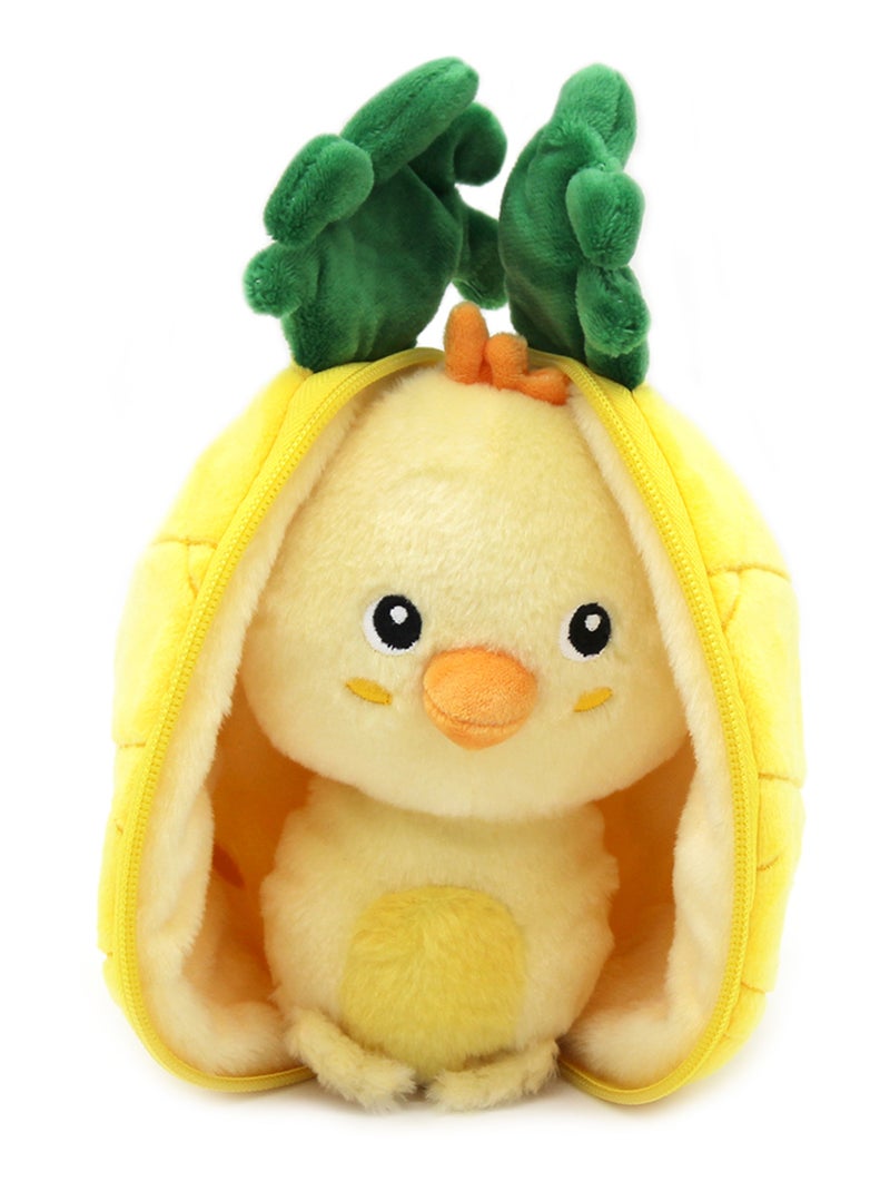 Peluche Flipetz Poussin Ananas Jaune - Kiabi