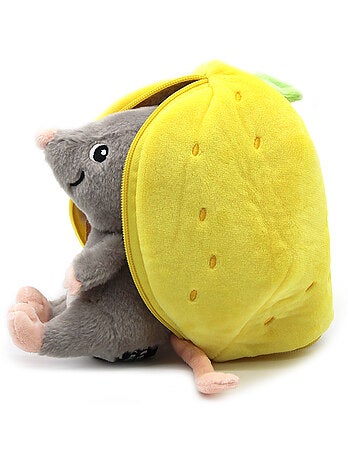 Peluche flipetz eléphant aubergine