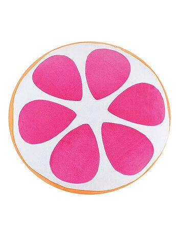 Peluche fruity's coussin Orange - Hauteur 35 cm