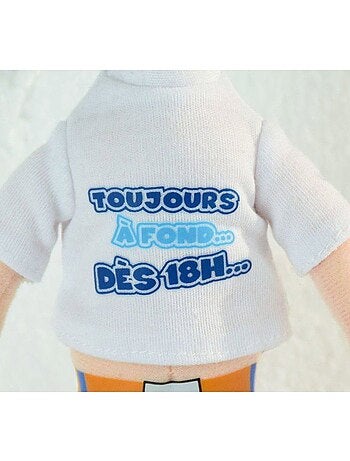 Peluche gaston lagaffe - lot de 3 - messages - 30 cm - jemini