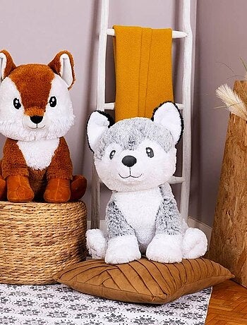 Peluche géante Chien Husky Kodi - Made in France