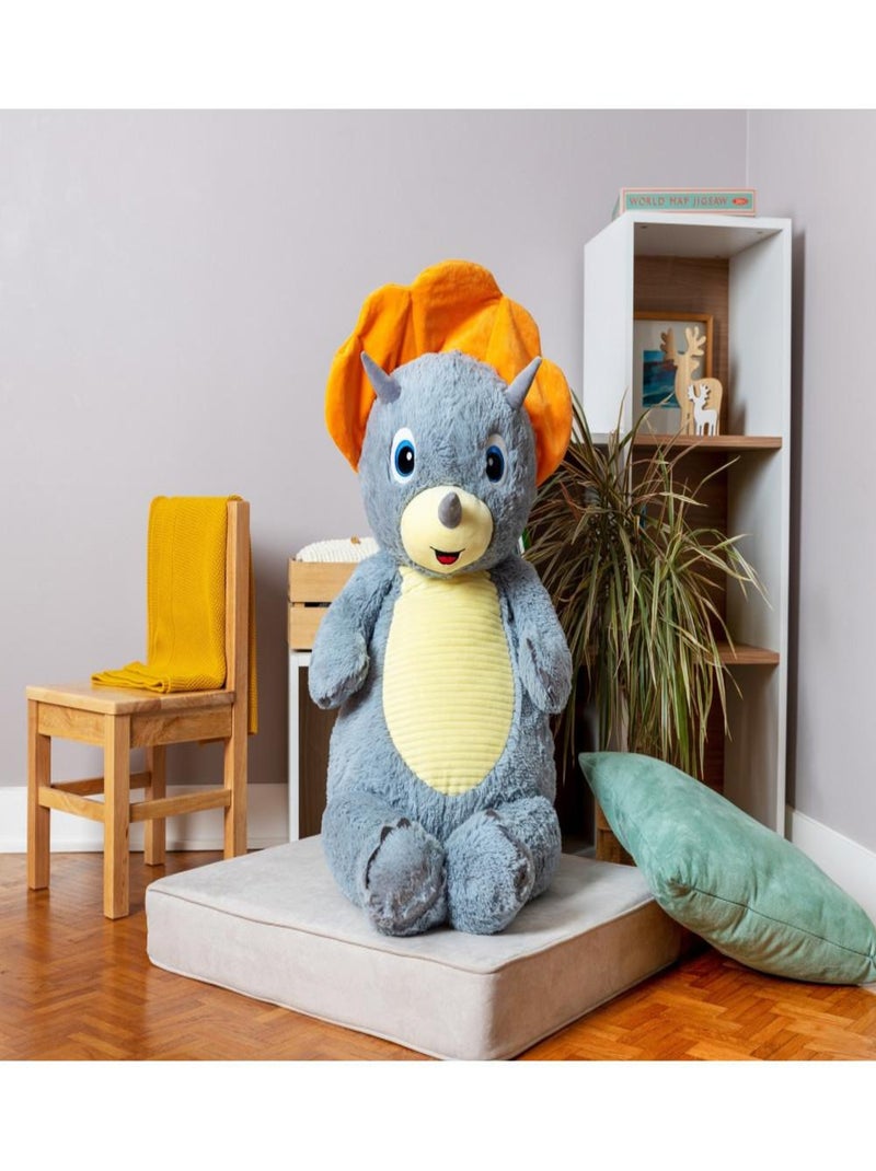 Peluche géante Dinosaure Keops - Made in France Bleu - Kiabi