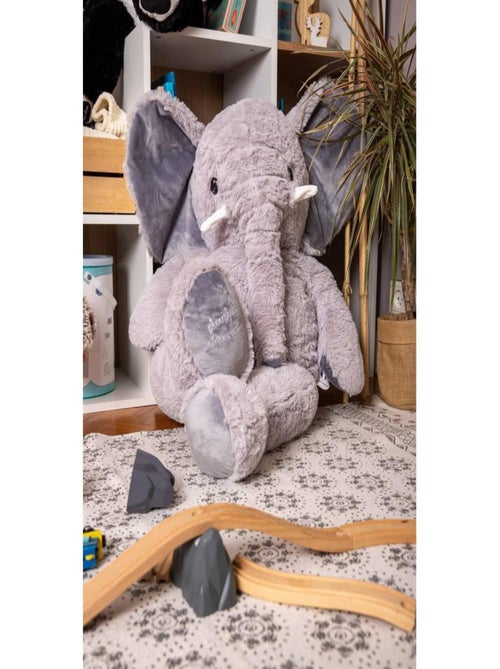 Peluche géante Eléphant Jojo - Made in France - Kiabi