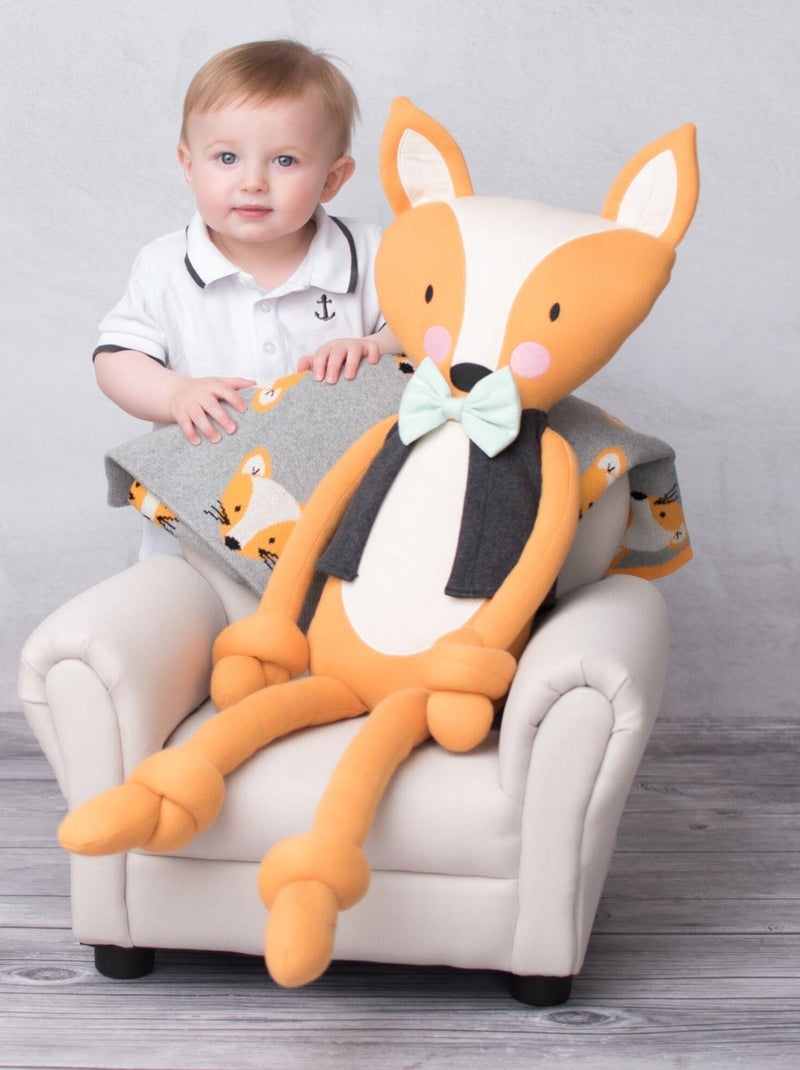 Peluche géante en coton, Renard SEVIRA KIDS Orange - Kiabi