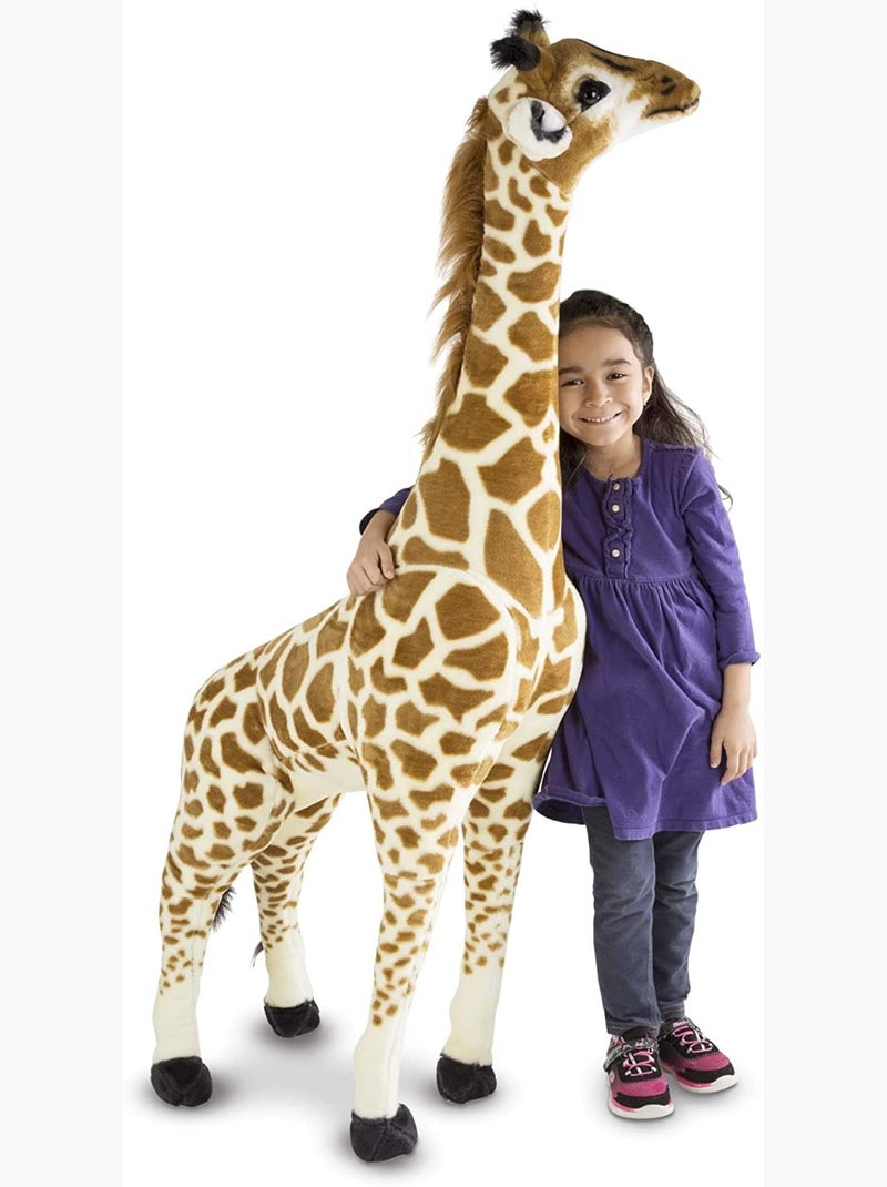 Peluche géante Girafe Marron - Kiabi