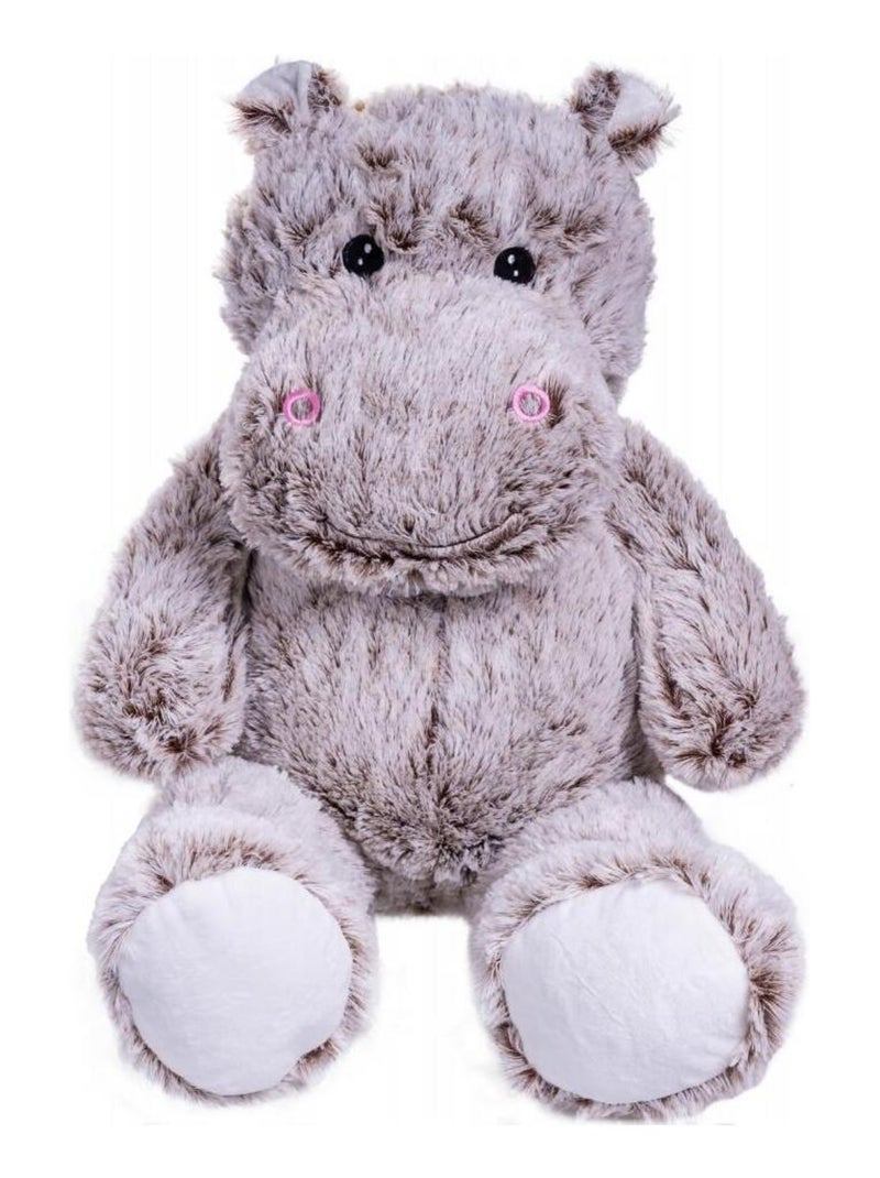 Peluche géante hippo Léo - Made in France Gris - Kiabi