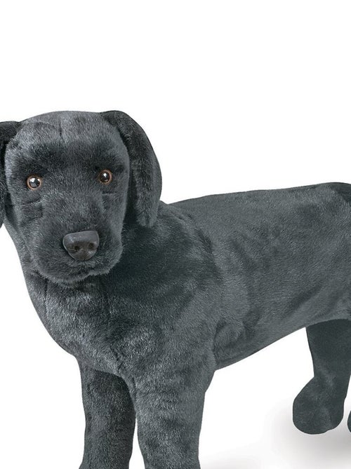 Peluche géante Labrador noir - Kiabi